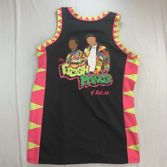 Headgear Classics The Fresh Prince of Bel Air 1990 Black Basketball Jersey Sz L - Picture 5 of 7